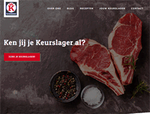 Tablet Screenshot of keurslager.be